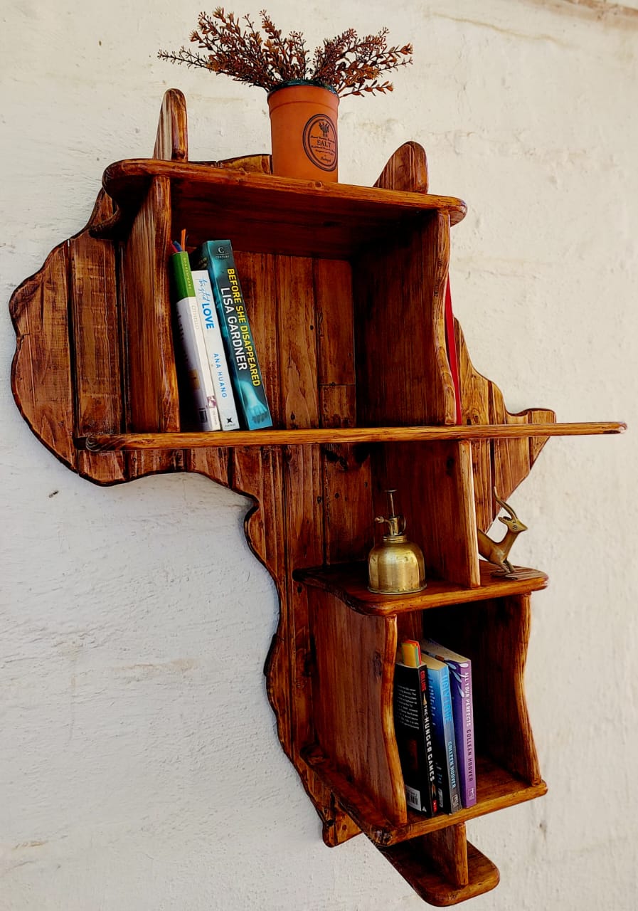 Africa Map Bookshelf