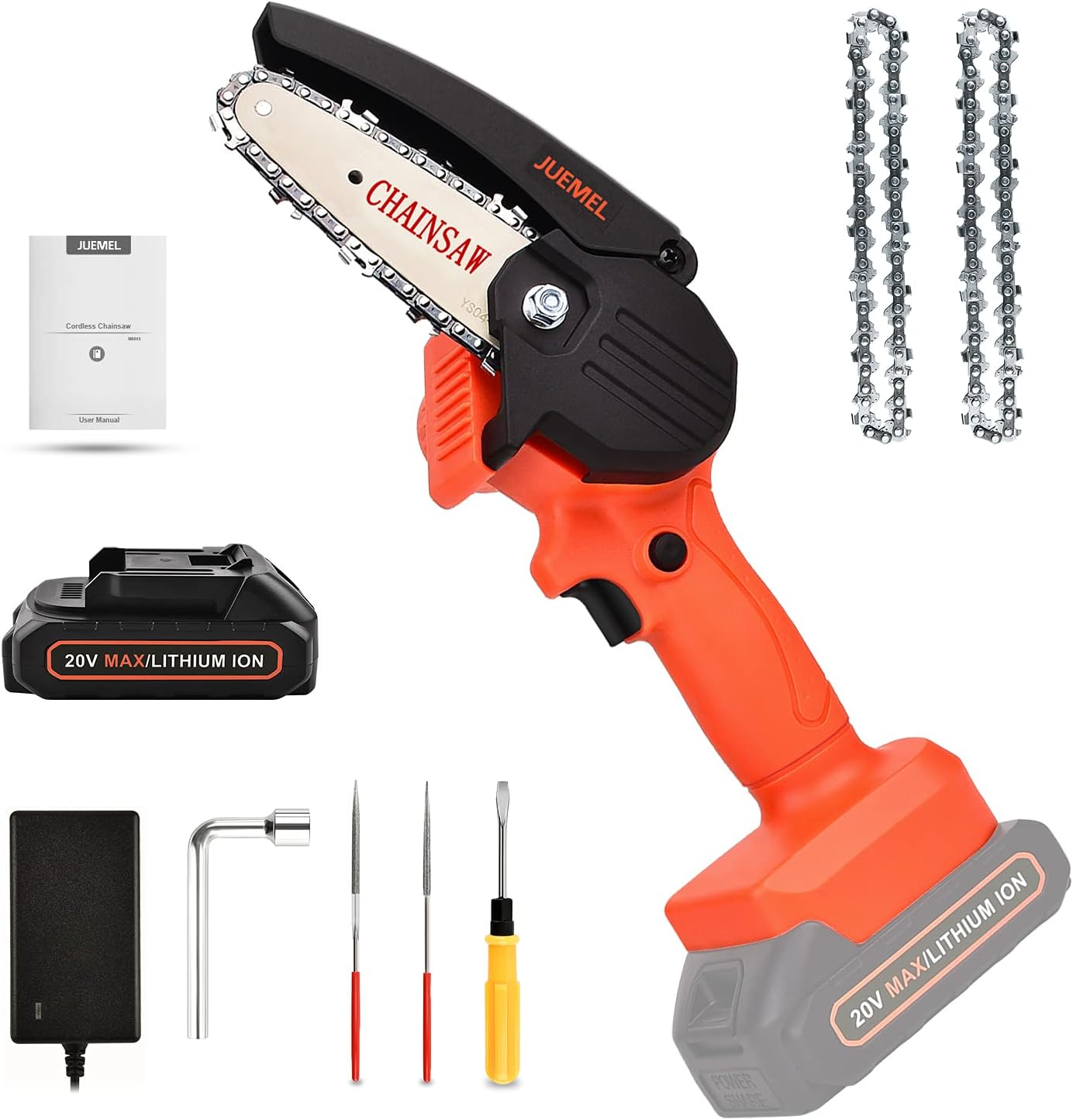 Electric Chainsaw With Two 24V Lithium Battery 3000Mah-JG1086