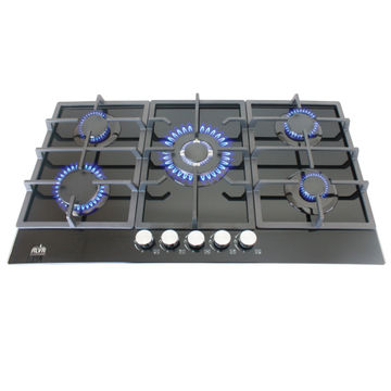 ALVA - 90cm 5-BURNER GAS HOB - GLASS