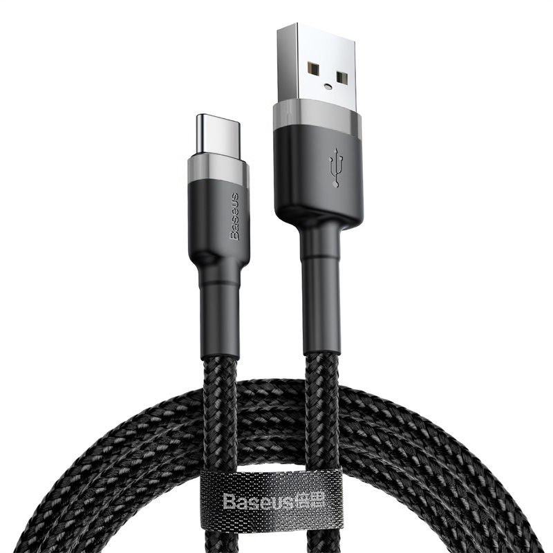Baseus Cafule Series Fast Charging and Data Cable USB to Type C 2A 2m - Grey