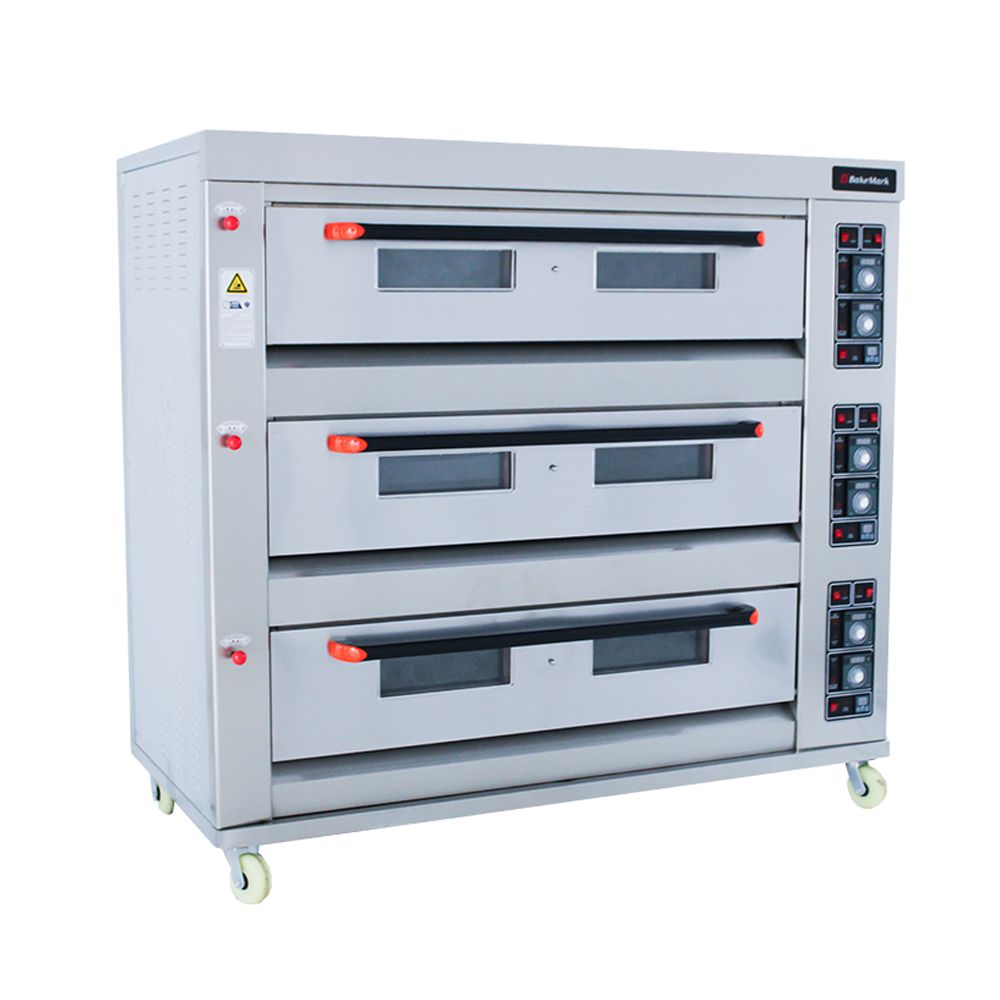 Triple deck gas oven - 3 trays per deck - BAKEMARK