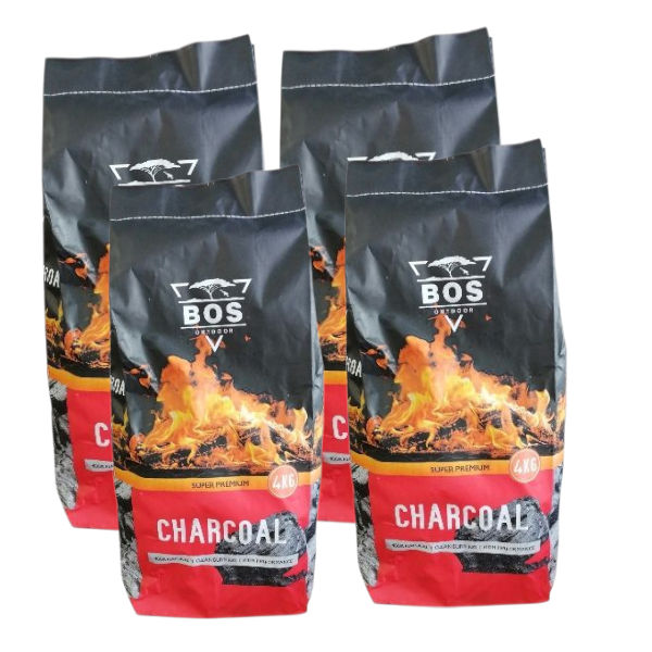 BOS Charcoal 4kg X 4 BAGS