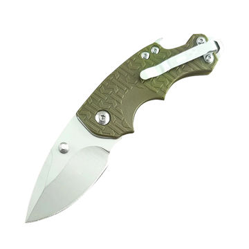 Portable Mini Foldable Knife Outdoor Survival and Mountaineering Knife - Green