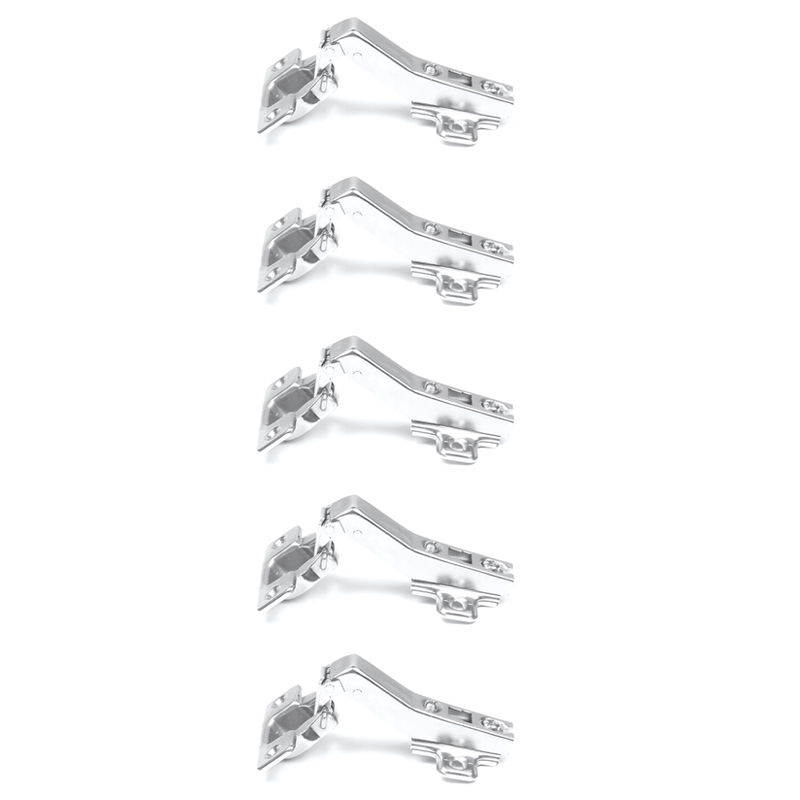 ROCO 45 Degree Soft Close 4 Hole Base Plate Cupboard Hinge ( 5 Pack )