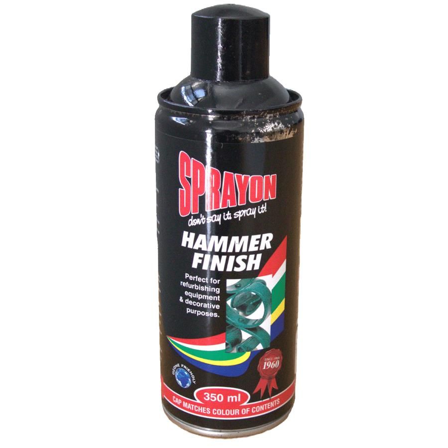 Sprayon Paint Black Hammer Finish 350Ml - 4 Pack