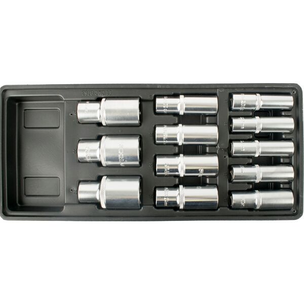 Fixman Tray 12 Piece 1/2" Drive Deep Sockets