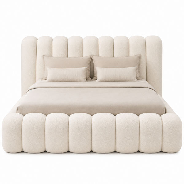 Ant Pebble Bouclé Bed