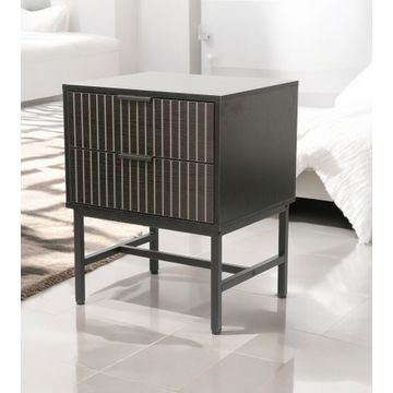 Jasper Nightstand, Pedestal Black
