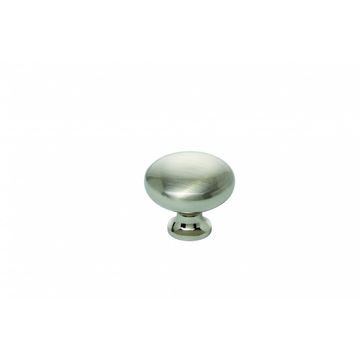 Knob Small Base Satin Chrome 32mm