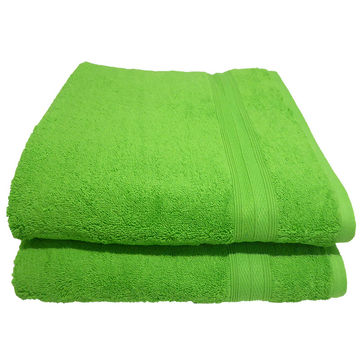 Bunty's Plush 450GSM 90x150cms Bath Sheets - Jasmine Green(2pc Pack)