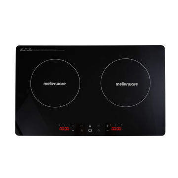 Mellerware Induction Cooker Double Glass Black 3000W "Capri"