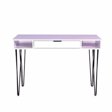 Lima One Drawer Workstation Desk White