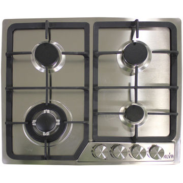 ALVA - 60cm 4-Burner Gas Hob - Stainless Steel