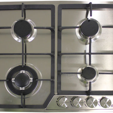 ALVA - 60cm 4-Burner Gas Hob - Stainless Steel