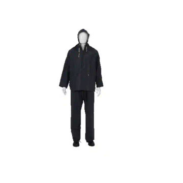 Rubberised Rain Suit - Navy - M