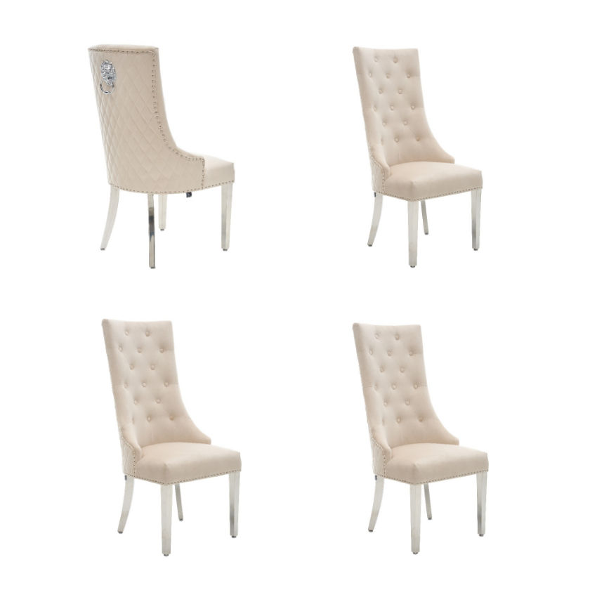 KC FURN Parsons Highback Dining Chairs Set of 4