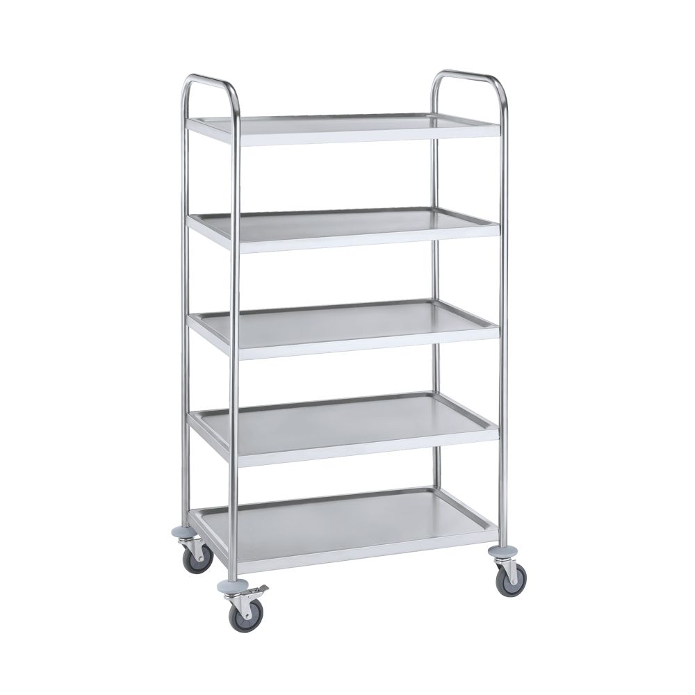 Stainless steel tea trolley (5 tier) SmartChef