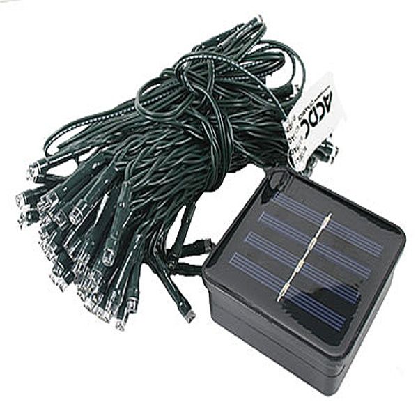 Solar LED String Light Cool White 10M 100 LED IP44