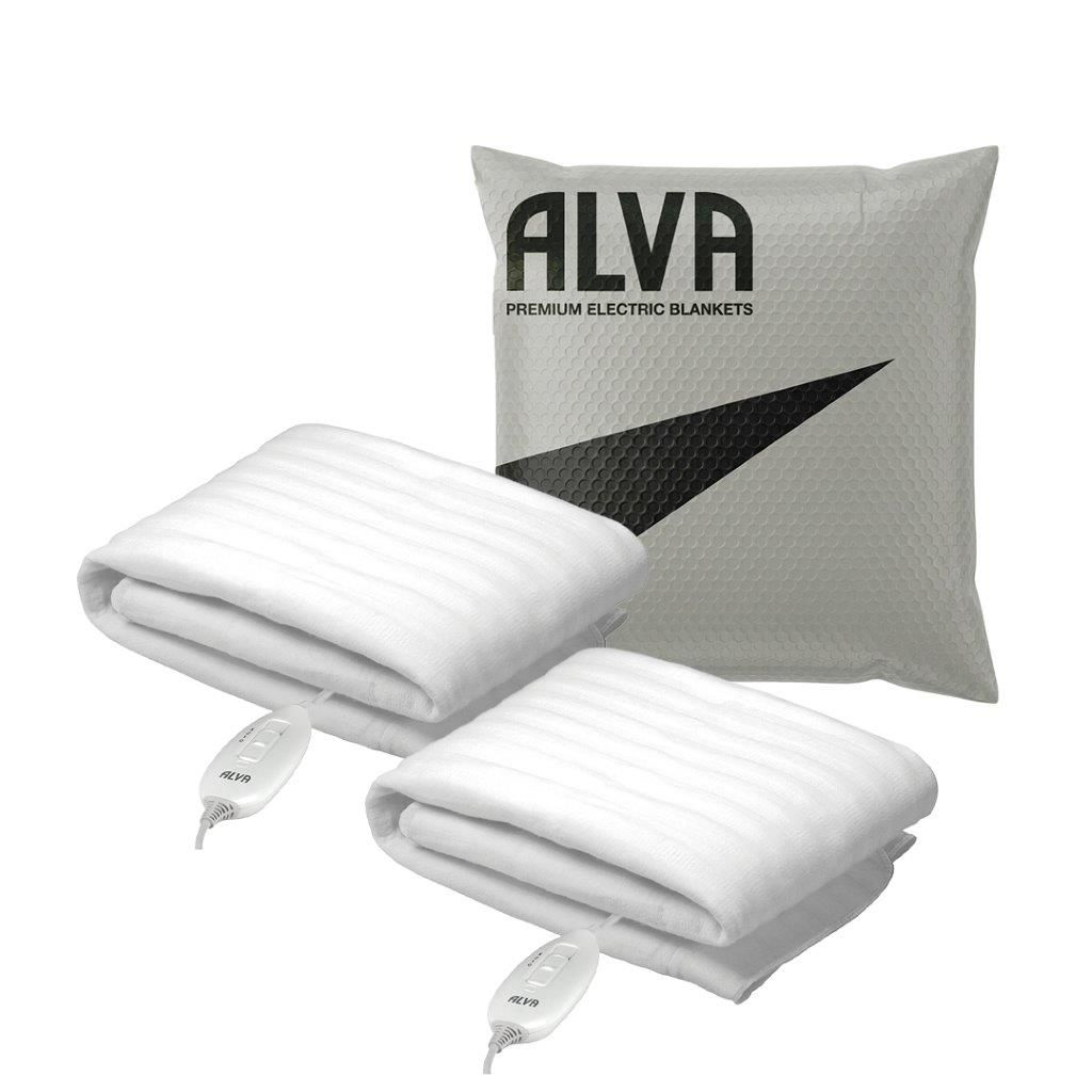 ALVA 2Pack of Single Tie-Down Electric Blanket 75x150 Single Controller 12 Month Warranty