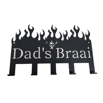 Lifespace "Dad's Braai" Braai 5 Hook Utility Rack