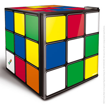 HUSKY - 46L COUNTER-TOP MINI FRIDGE - RUBIKS CUBE