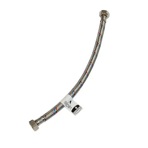 Braided Hose Connector, 15mm x 350mm (2 PACK)BY WOODLY