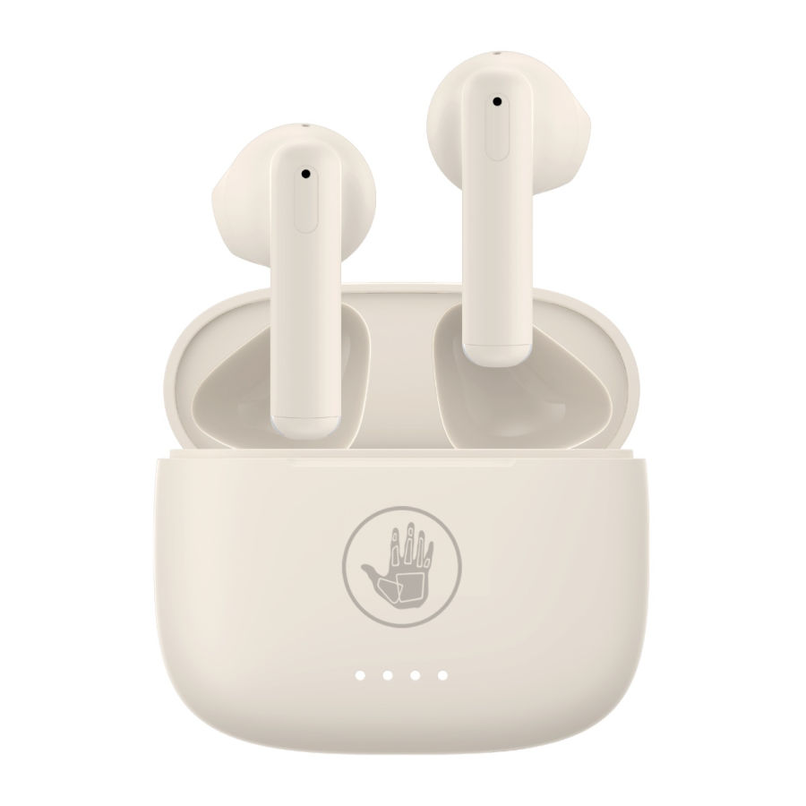 Body Glove Peak Environmental Noise Cancellation True Wireless Earbuds-Cream