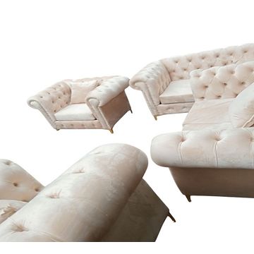 Chesterfield/diamond button