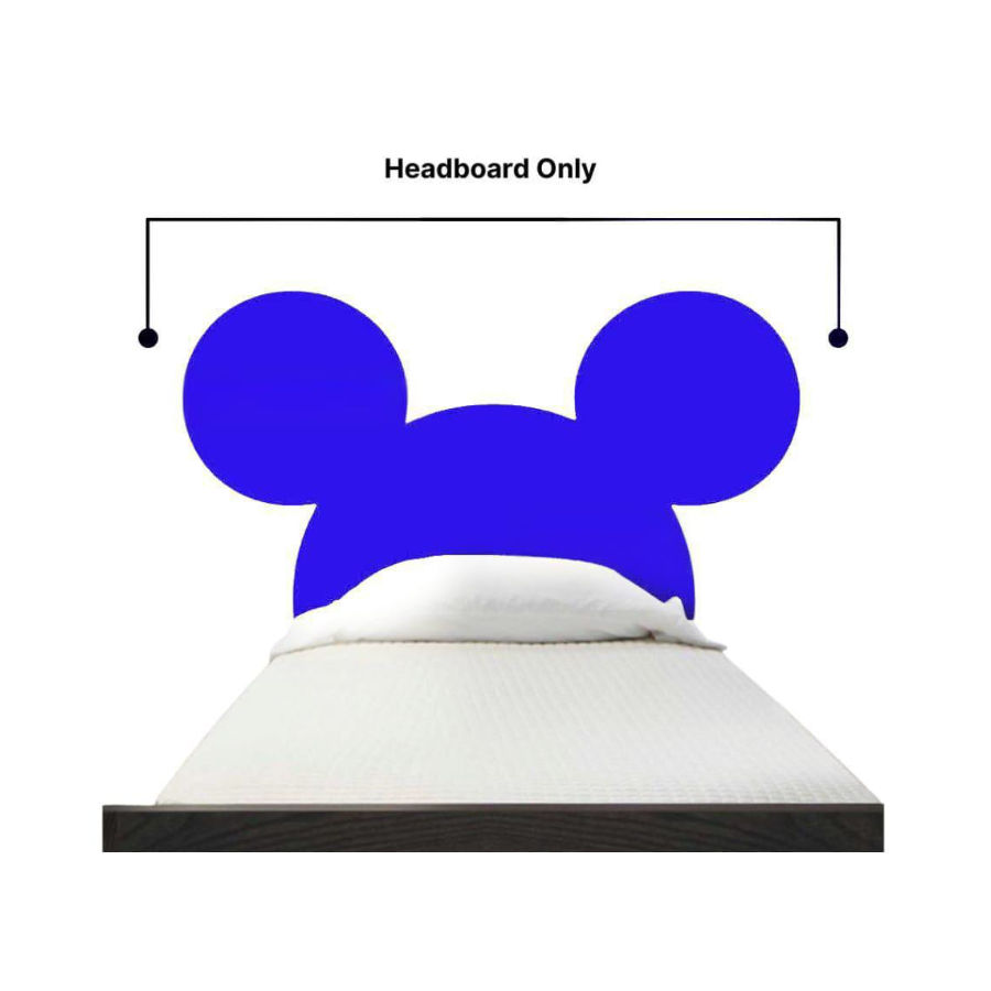 Dark Blue Mickey mouse shape 3/4