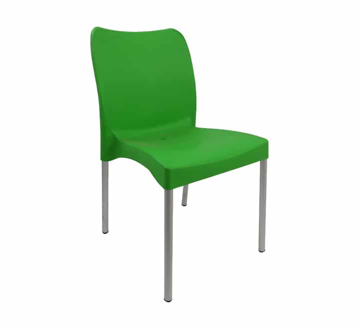 Vividitto - Heavy Duty armless Café Chair -Lime Green