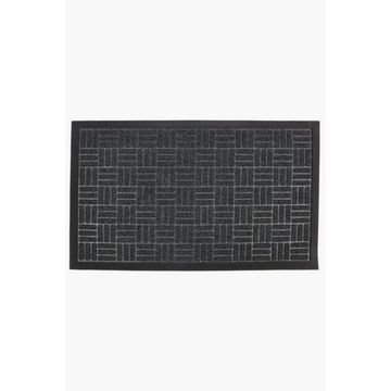 PVC Geometric Door Mat – 45x75cm Heavy-Duty Non-Slip Dirt Scraper Mat