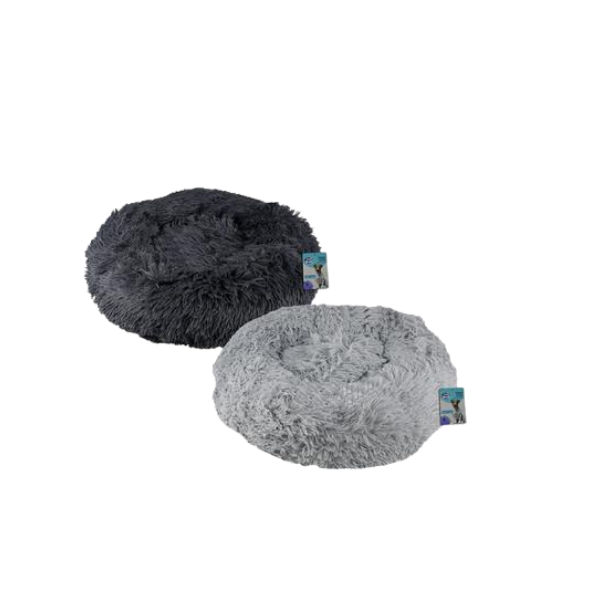 PET BED ROUND SNUGGLE 48cm DIAMETER asstd - 2pack