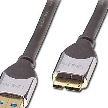 Lindy Usb3.0 Type-A Male To Micro-B Male Cable - Cromo Line - 2M
