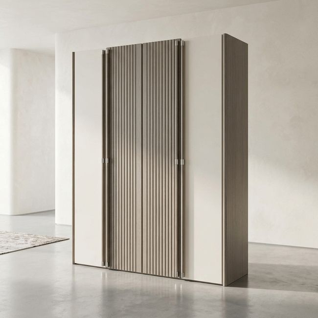 KC Furn - Verona -4-Door Fluted Wardrobe