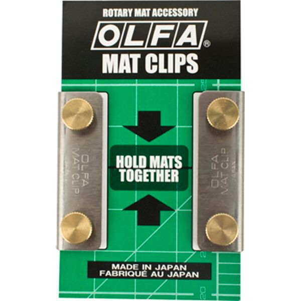OLFA CLIPS PAIR HOLDS 2 OR MORE MATS TOGETHER FITS ALL MAT BRANDS