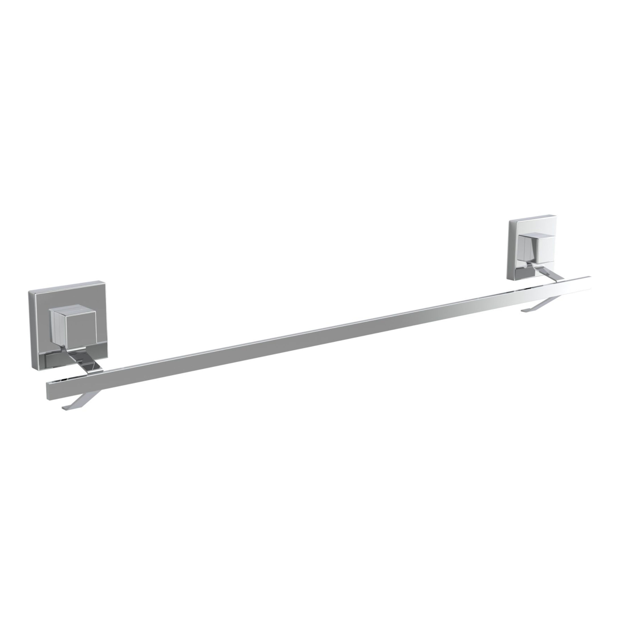 Fusion-Loc - Suction - Single Towel Rail 60cm - Silver