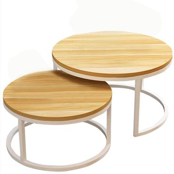 Wooden Nesting Coffee Table Set