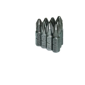 Philips Bits, No.2 x 25mm, 10 Pieces (4 pack) BY WOODLY