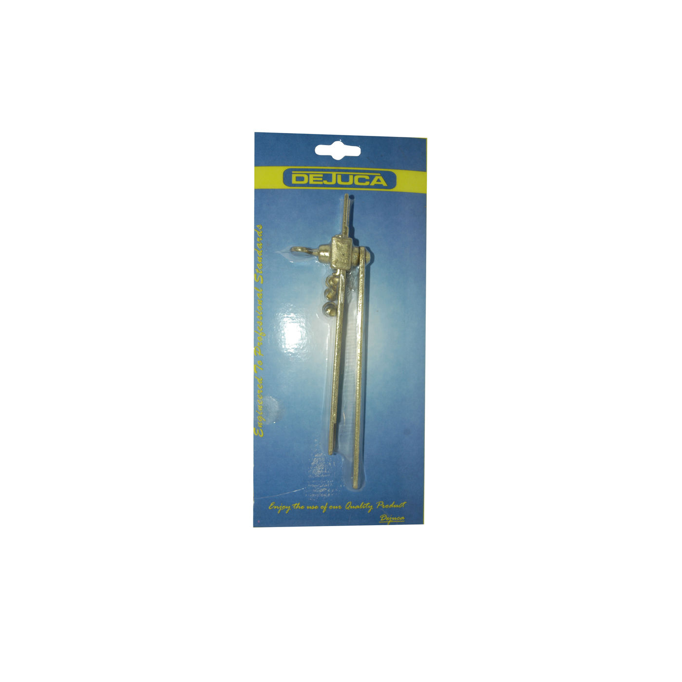 Dejuca - Sliding Stay - Brass - 150mm + Screws - card - 8 Pack