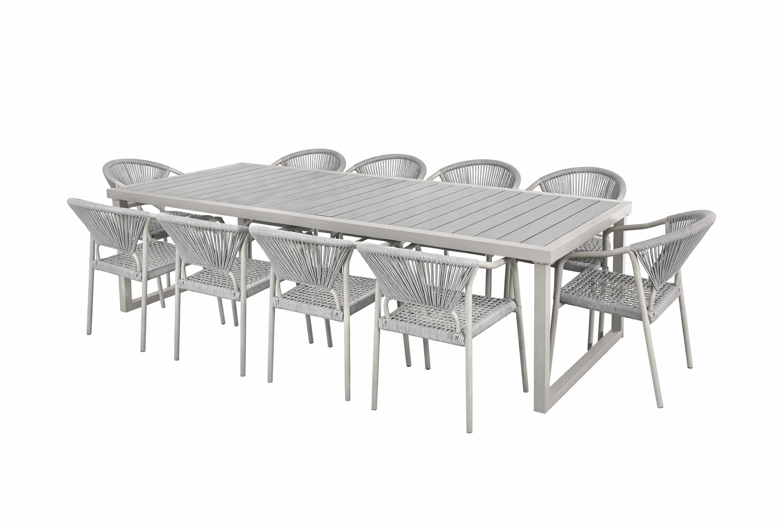 Ziyane 11-Piece Patio Dining Set (Includes 1 Table and 10 Chairs)