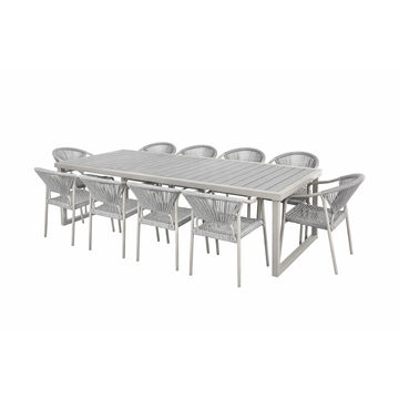 Ziyane 11-Piece Patio Dining Set (Includes 1 Table and 10 Chairs)