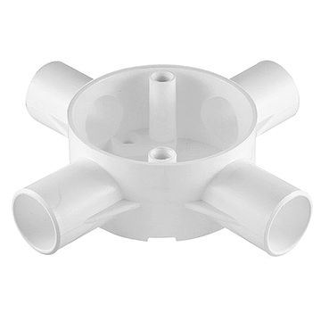 PVC box 4 way side entry (no screws)
