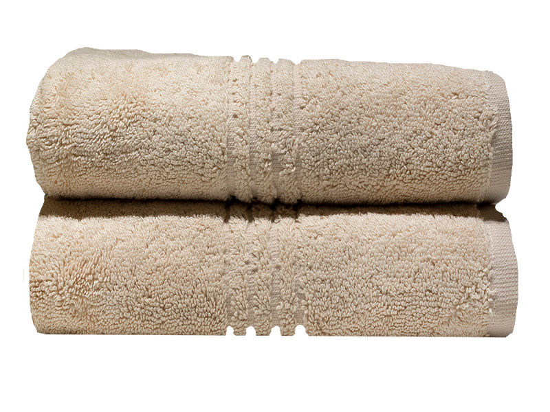 Bunty's Hotel Collection 600GSM 50x90cms Hand Towels - 02 Pc Pack - Tapioca