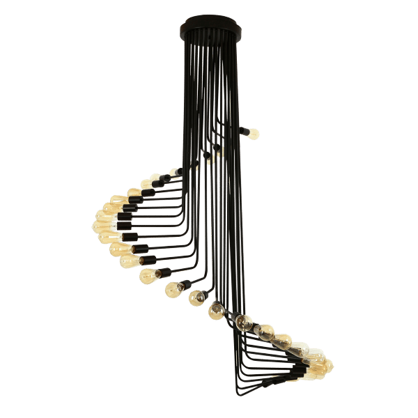 Zebbies Lighting Pivot - 32 Light Double Volume Pendant