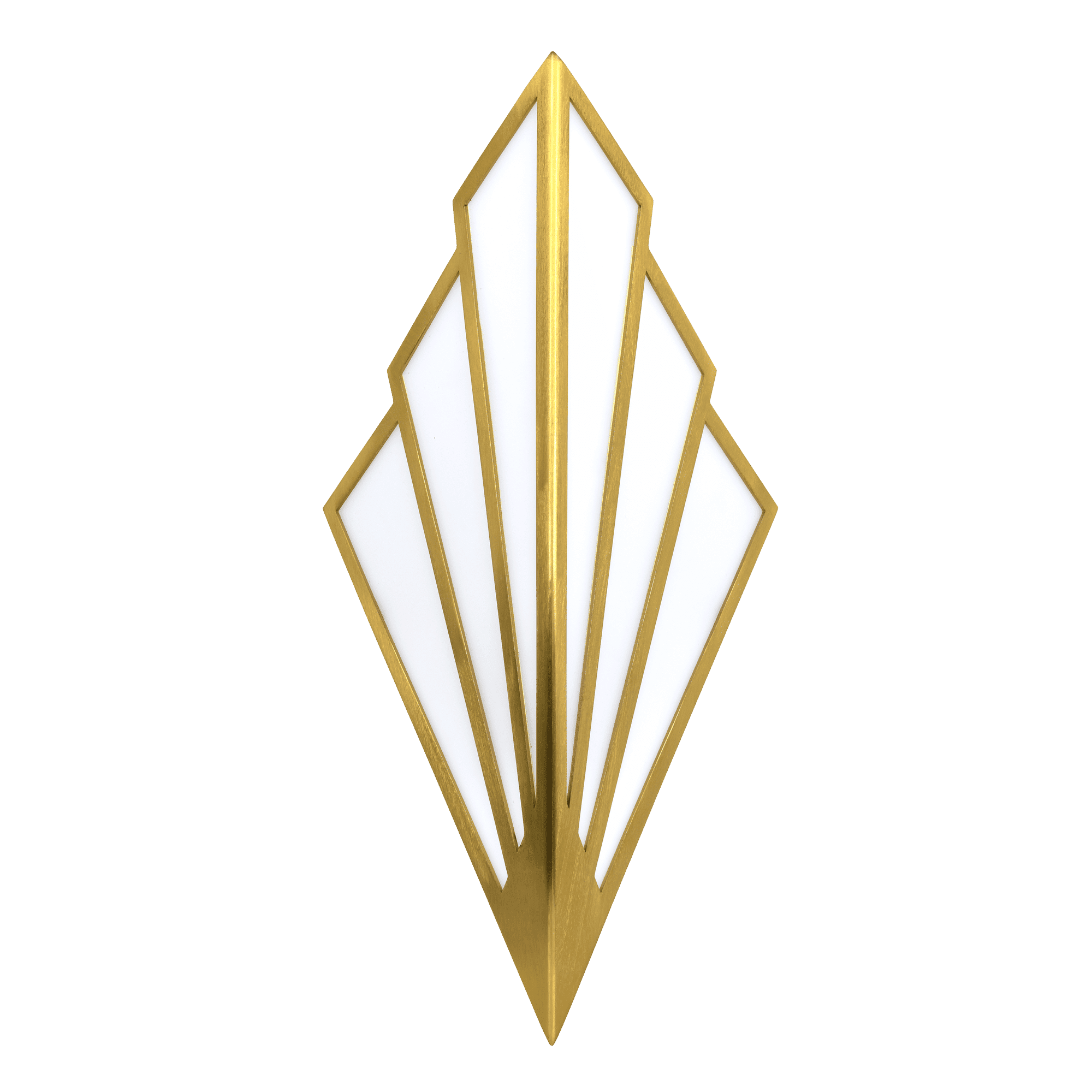 Zebbies Lighting Apex Brass Gold Wall Light