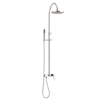 Trendy Taps Premium Quality Chrome Exposed Goose Neck Shower Set