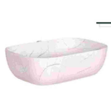Counter top Ceramic Basin / table top  Marble - Gloss White