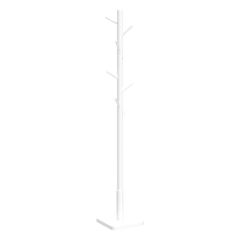 Bragg Cali Freestanding Adjustable Coat Rack Tree 8 Hooks, White