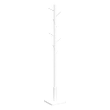 Bragg Cali Freestanding Adjustable Coat Rack Tree 8 Hooks, White