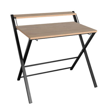 Everfurn Elf Folding Desk, Steel Frame